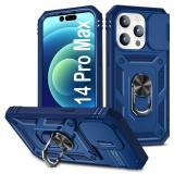 PASNEW for iPhone 14 Pro Max Case,Magnetic Car Mou