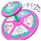 Unicorn Sit and Spin Toy for Toddlers Girls Ages 1