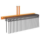 $195 72" Steel Spring Landscape Rake, Heavy-Duty T
