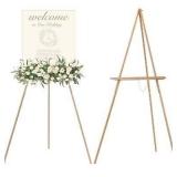MEEDEN Wedding Easel for Display, Wooden Easel Sta