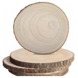 12PCS 6.5-7 Inch Unfinished Wood Slices, Wood Roun