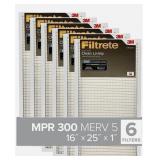 Filtrete 16x25x1 Air Filter, MPR 300, Clean Living