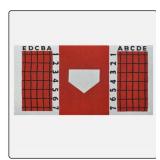 $364 Baseball Hitting Mat 6 4FT with Visual Guide