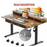 $250 Electric Standing Desk with 5 Drawers, 55x30