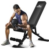 $105 FLYBIRD Adjustable Weight Bench, Workout Benc
