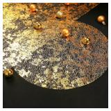 ( Silver color ) Noctiflorous Round Gold Placemats