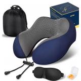 MLVOC Travel Pillow 100% Pure Memory Foam Neck Pil