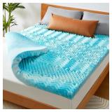 PERLECARE 2 Inch 7-Zone Queen Memory Foam Mattress