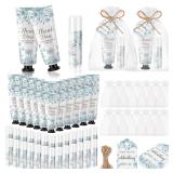 48 Sets 192 Pcs Blue Flower Baby Bridal Shower Han