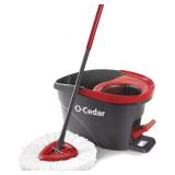 O-Cedar EasyWring Microfiber Spin Mop, Bucket Floo