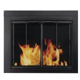 $580 Pleasant Hearth Black Powder Coated Glass Fir