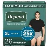Depend Fresh Protection Adult Incontinence Underwe