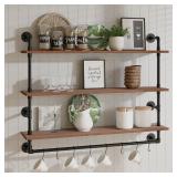 $100 ROGMARS Industrial Pipe Shelving 48inch Wall