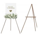 MEEDEN Easel Stand for Wedding Sign: Wood Tripod f