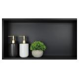 $115 Stainless Steel Shower Niche 24" X 12" Matte