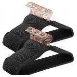 SONGMICS Velvet Hangers 50 Pack, Non-Slip with Ros