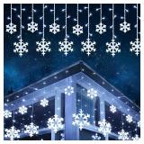 Toodour Christmas Snowflake Lights Outdoor, 17.22f