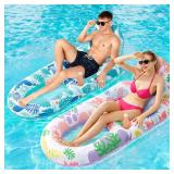 2 Pack Pool Floats Adult Heavy Duty-Adult Pool Flo