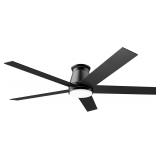 $120 wurzee 60 inch Flush Mount Ceiling Fan Black