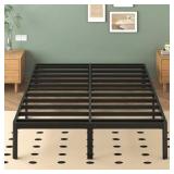 14 Inch Full Size Bed Frame with Rounded Corner Le