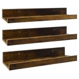 Giftgarden 16 Inch Floating Shelves for Wall Set o