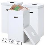 3 Pcs Cardboard Trash Cans with Lid Disposable and