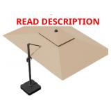 $400 10x13 FT Patio Umbrella, Large Cantilever Rec