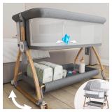 Baby Rocking Bassinet Bedside Sleeper - All Mesh P