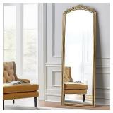 $240 22" x 64" Vintage Gold Full Length Mirror - A