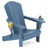 $104 SERWALL Folding Adirondack Chair, HDPE Adiron