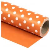 WRAPAHOLIC 30 Inch Reversible Orange Wrapping Pape