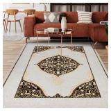 $250 Antep Rugs Babil Gold 8x10 Oriental Bordered