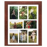 13x17 Picture Frame Display 8 opening 4X6 Picture