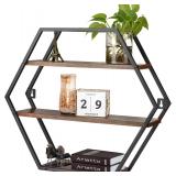 Hexagon Shelves for Wall, Hexagon Floating Shelves
