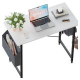 Pamray 32 Inch Computer Desk for Small Spaces with