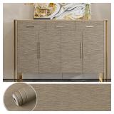 Brown Peel and Stick Wallpaper Faux Grasscloth Wal