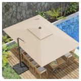 $399 10x13FT Cantilever Outdoor Patio Umbrellas, D