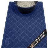 GORILLA GRIP Cat Litter Box Mat, 35x23, Water Resi