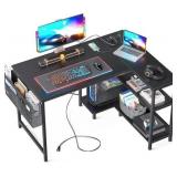 ODK 40 Inch Small L Shaped Gaming Computer Desk wi