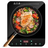 Portable Induction Cooktop, 1500 Watts Induction B