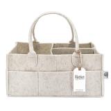 Parker Baby Diaper Caddy - Nursery Storage Bin and