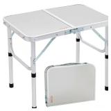 VEVOR Folding Camping Table 24 in. x 16 in. Light-
