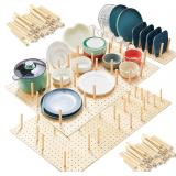 Kigley 12 Pcs Pegboard Drawer Organizer with 96 Dr