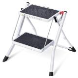 KINGRACK Folding Step, 2 stepsStepladder, Foldable