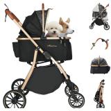MILA&LOUIS Dog Stroller for Medium & Small Dogs an