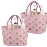 Anyoifax Portable Shower Caddy Tote Plastic Storag