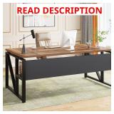 $190 Tribesigns 63 inches Computer Desk with Botto
