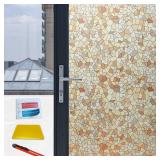 (Pack of 4 )Decorative Window Film Privacy Stained