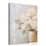 Goipwss Framed Vintage Hydrangea Rustic Farmhouse