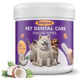 ( pack of 2 )Pet Dental Finger Wipes for Dogs & Ca